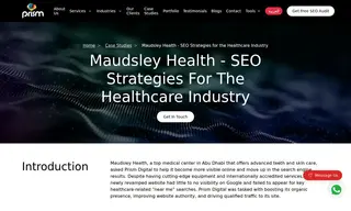 Preview of the Maudsley Health Case Study