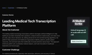 Preview of the Leading Medical Tech Transcription Platform Case Study