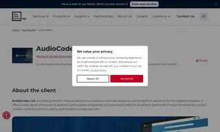 Preview of the AudioCodes Ltd Case Study
