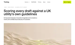 Preview of the Major UK Water Utility Case Study
