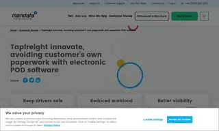 Preview of the Tapfreight Ltd Case Study