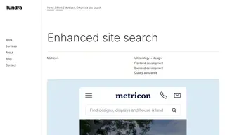 Preview of the Metricon Case Study