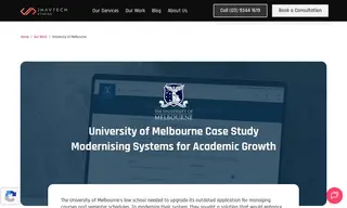 Preview of the University of Melbourne Case Study