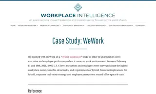 Preview of the WeWork Case Study