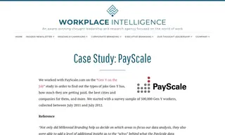Preview of the PayScale Case Study