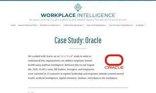 Preview of the Oracle Case Study
