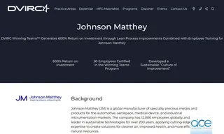 Preview of the Johnson Matthey Case Study