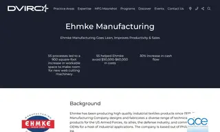 Preview of the Ehmke Manufacturing Case Study