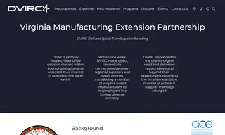 Preview of the Virginia Manufacturing Extension Partnership (mep) Case Study
