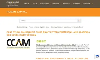 Preview of the The Commonwealth Center for Advanced Manufacturing (ccam) Case Study