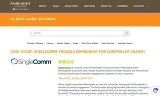 Preview of the SingleComm Case Study