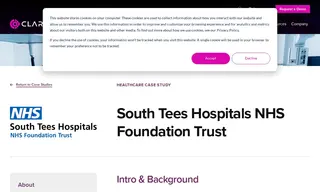 Preview of the South Tees Hospitals NHS Foundation Trust Case Study