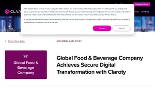 Preview of the Global Food & Beverage Company Case Study