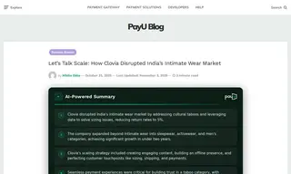 Preview of the Clovia Case Study
