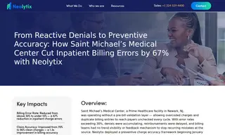 Preview of the Saint Michael's Medical Center Case Study