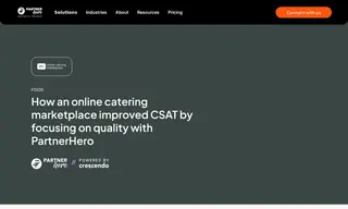 Preview of the Online Catering Marketplace Startup Case Study