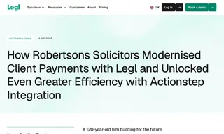 Preview of the Robertsons Solicitors Case Study