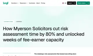 Preview of the Myerson Solicitors Case Study