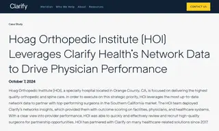 Preview of the Hoag Orthopedic Institute Case Study