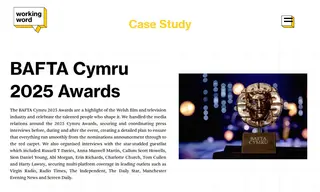 Preview of the BAFTA Cymru Case Study