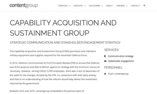Preview of the Capability Acquisition and Sustainment Group Case Study