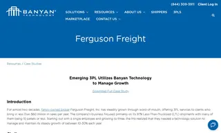 Preview of the Ferguson Freight, Inc Case Study