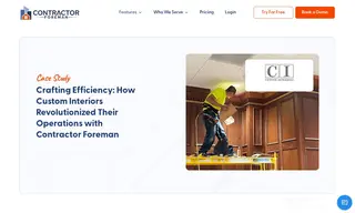 Preview of the Custom Interiors Case Study