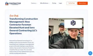 Preview of the Hunt and Sons General Contracting Case Study