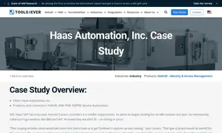 Preview of the Haas Automation Case Study