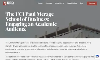 Preview of the UCI Paul Merage School of Business Case Study