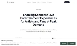 Preview of the Live Nation Case Study