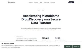 Preview of the Second Genome Case Study