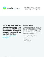 Preview of the LendingHome Case Study