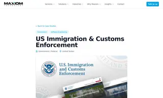 Preview of the US Immigration & Customs Enforcement Case Study
