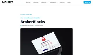 Preview of the BrokerBlocks Case Study