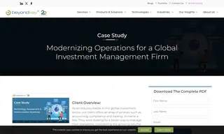 Preview of the Global Investment Management Firm Case Study
