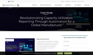 Preview of the Global Manufacturer Case Study