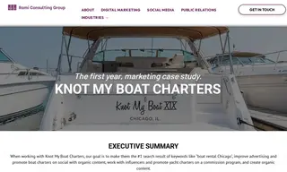 Preview of the Knot My Boat Charters Case Study