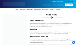 Preview of the Vape Menu Case Study