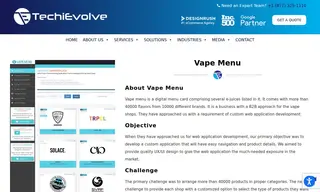 Preview of the Vape Menu Case Study