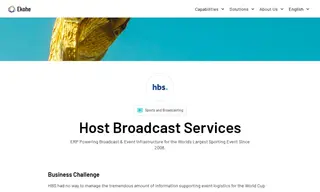 Preview of the Host Broadcast Services (hbs) Case Study