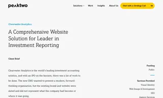 Preview of the Clearwater Analytics Case Study