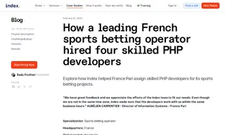 Preview of the France Pari Case Study