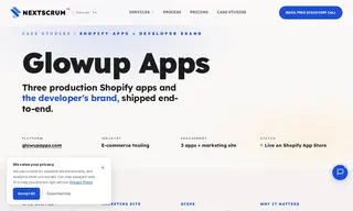 Preview of the Glowup Apps Case Study