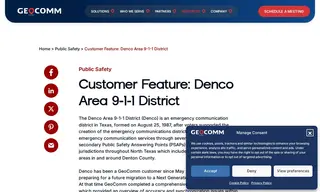 Preview of the Denco Area 9-1-1 District Case Study