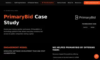 Preview of the PrimaryBid Case Study