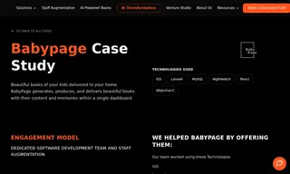 Preview of the BabyPage.com Case Study