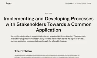 Preview of the Alameda County Case Study