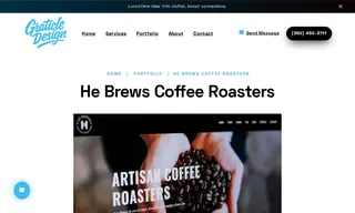 Preview of the He Brews Coffee Roasters Case Study