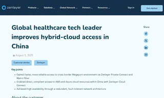 Preview of the Global Healthcare Tech Leader Case Study